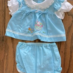 Vintage Easter Bunny Infant Dress